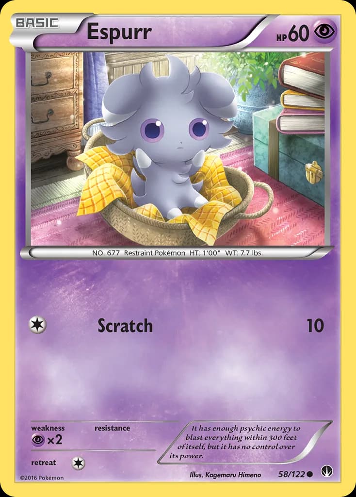 BREAKpoint Espurr card front, 58/122