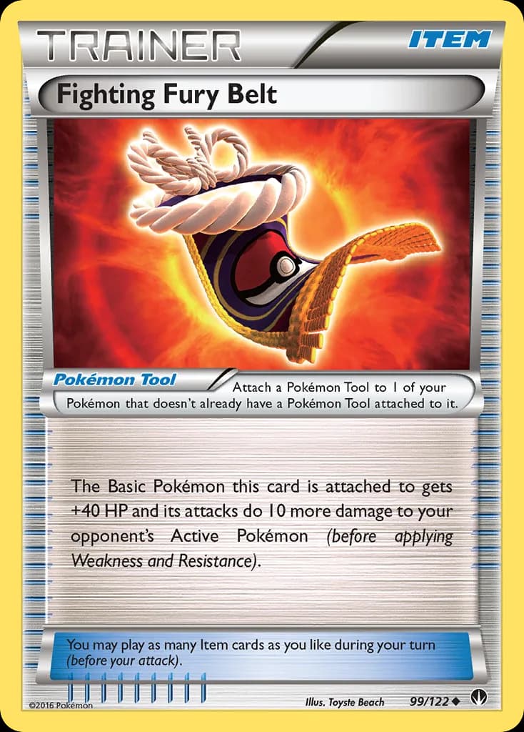BREAKpoint Fighting Fury Belt card front, 99/122