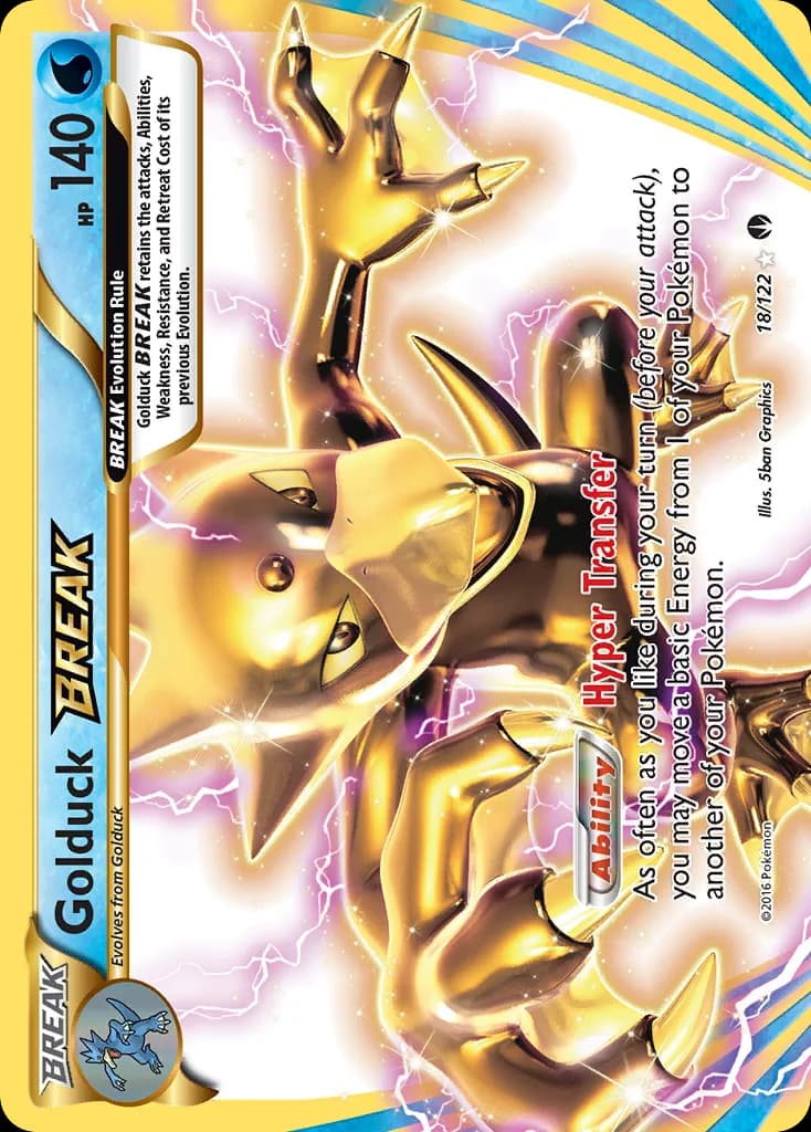 BREAKpoint Golduck BREAK card front, 18/122