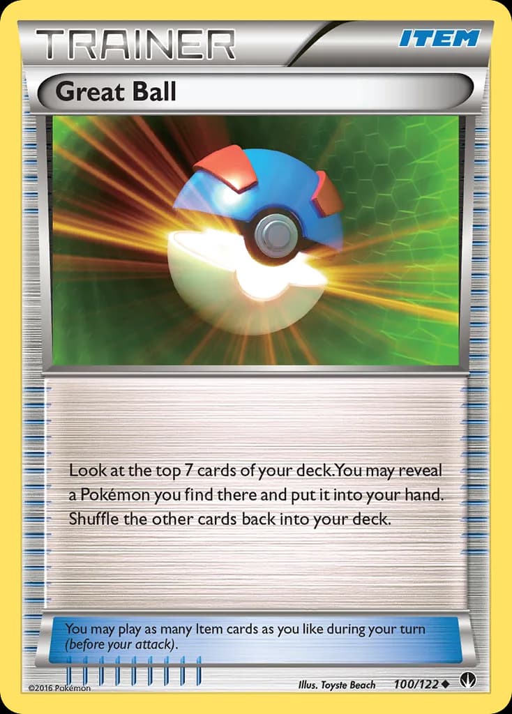 BREAKpoint Great Ball card front, 100/122