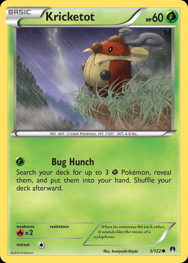 BREAKpoint Kricketot card front, 5/122