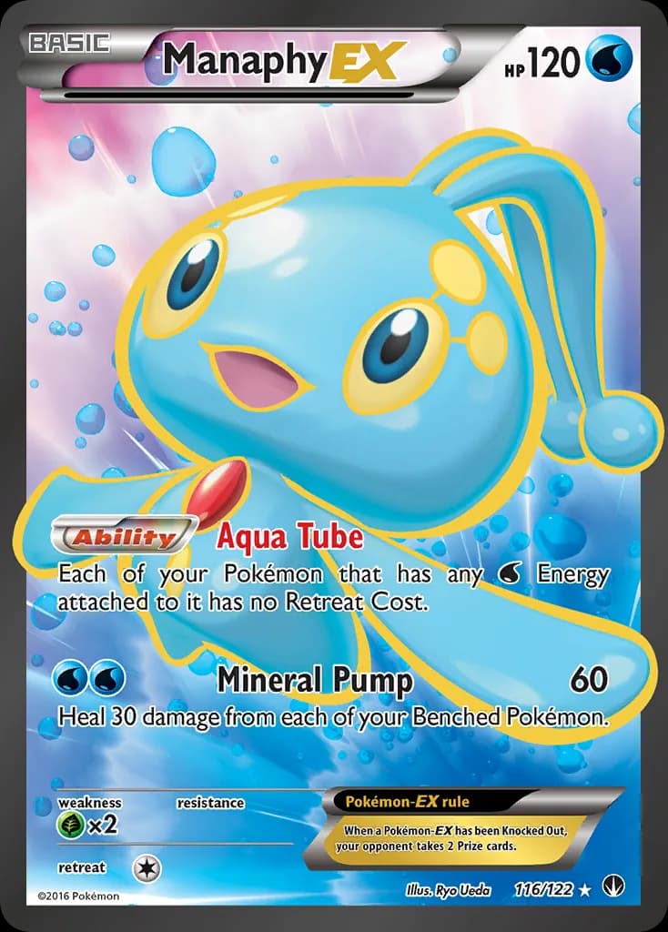 BREAKpoint Manaphy-EX card front, 116/122