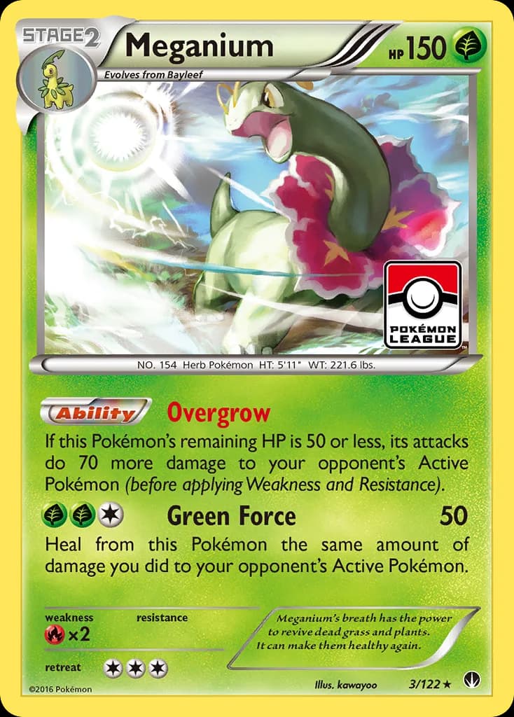 BREAKpoint Meganium card front, 3/122