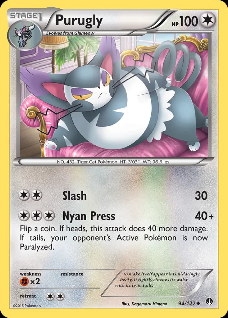 BREAKpoint Purugly card front, 94/122