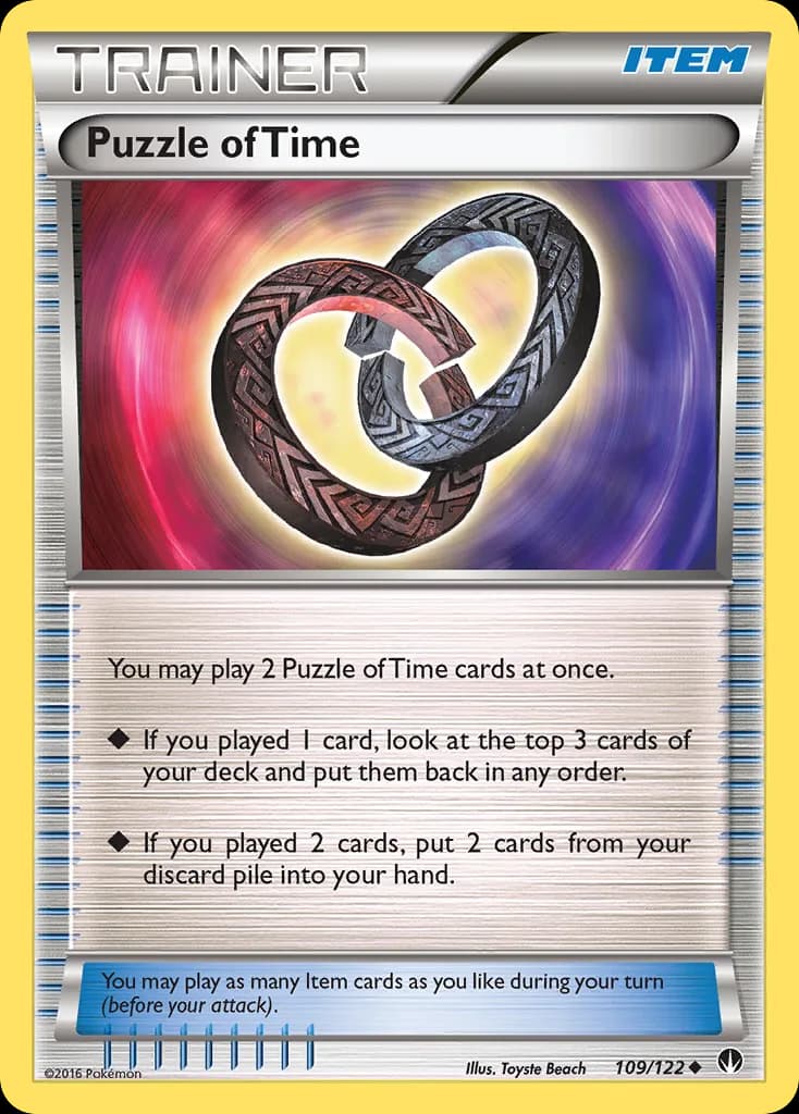 BREAKpoint Puzzle of Time card front, 109/122
