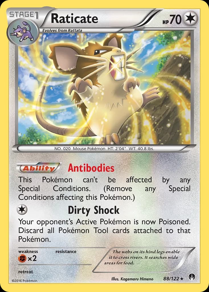 BREAKpoint Raticate card front, 88/122