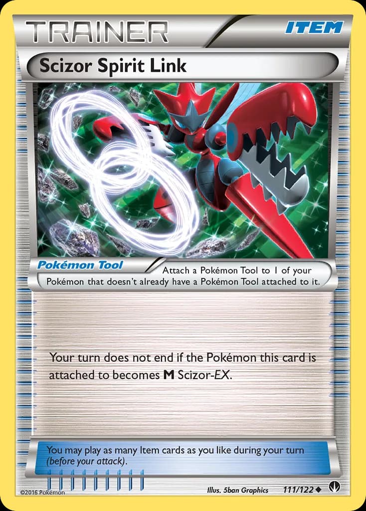 BREAKpoint Scizor Spirit Link card front, 111/122