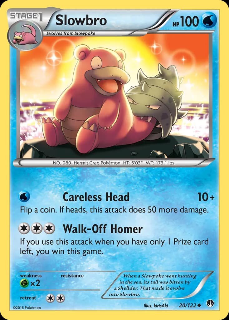 BREAKpoint Slowbro card front, 20/122