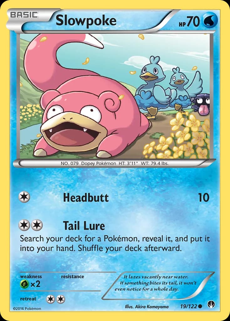 Slowpoke card front, BREAKpoint 19/122