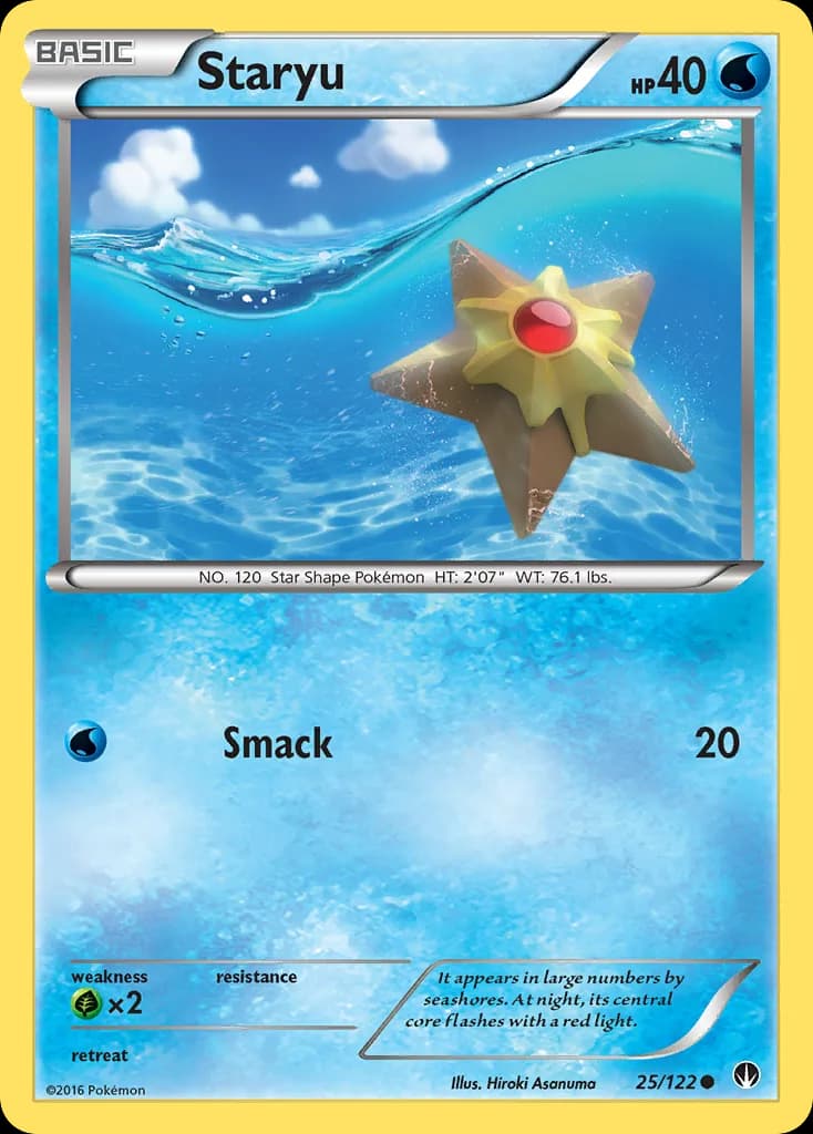 BREAKpoint Staryu card front, 25/122