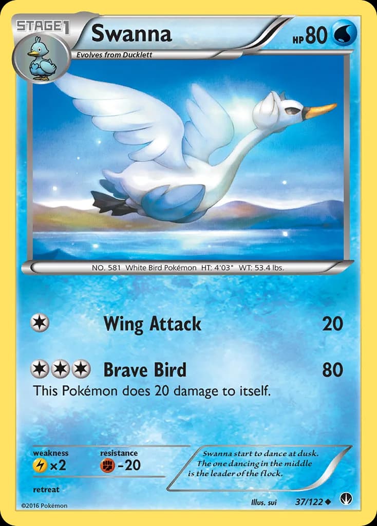 BREAKpoint Swanna card front, 37/122