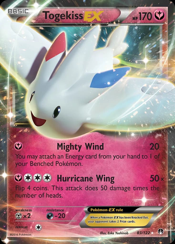 Togekiss-EX card front, BREAKpoint 83/122