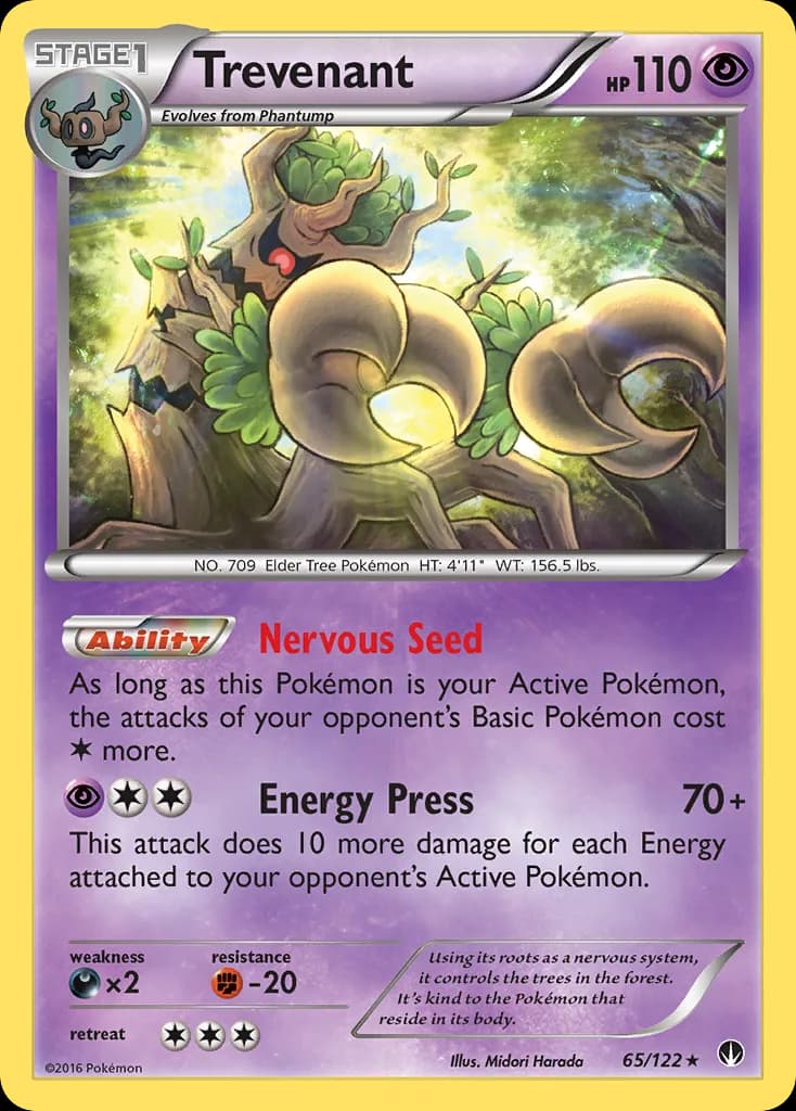 BREAKpoint Trevenant card front, 65/122