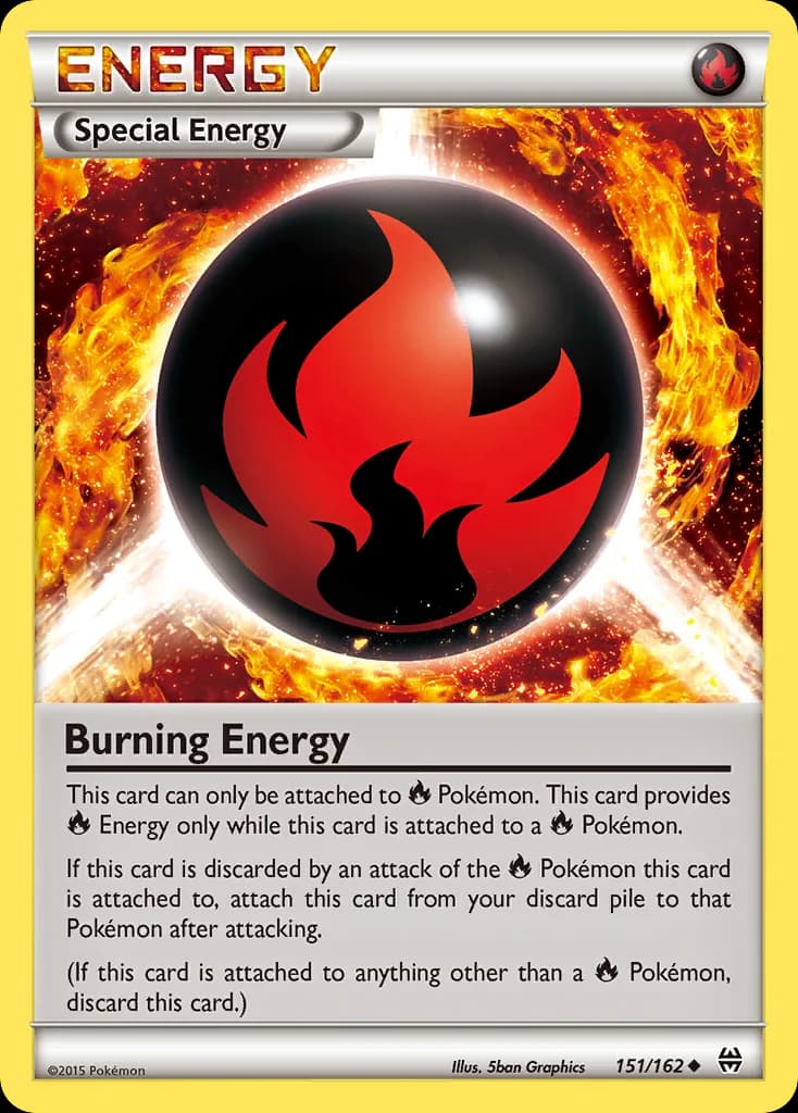 BREAKthrough Burning Energy card front, 151/162