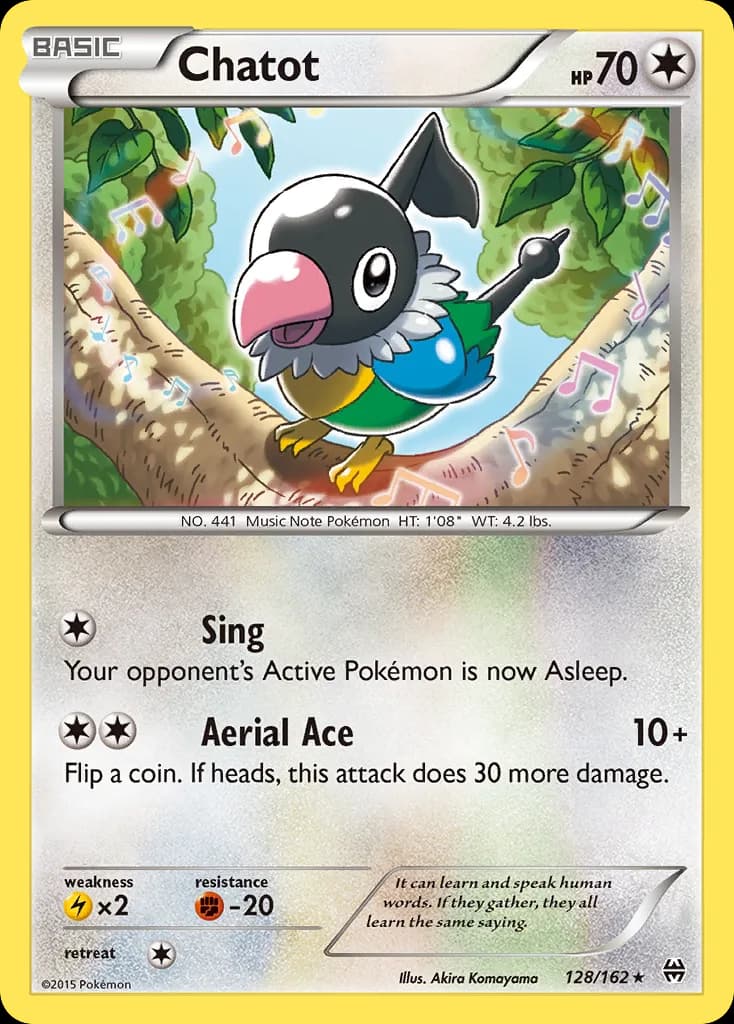 BREAKthrough Chatot card front, 128/162