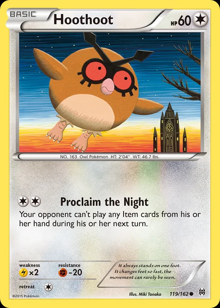 BREAKthrough Hoothoot card front, 119/162