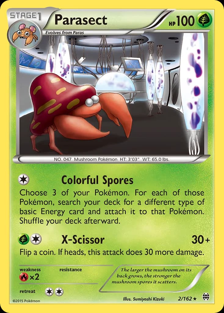 BREAKthrough Parasect card front, 2/162