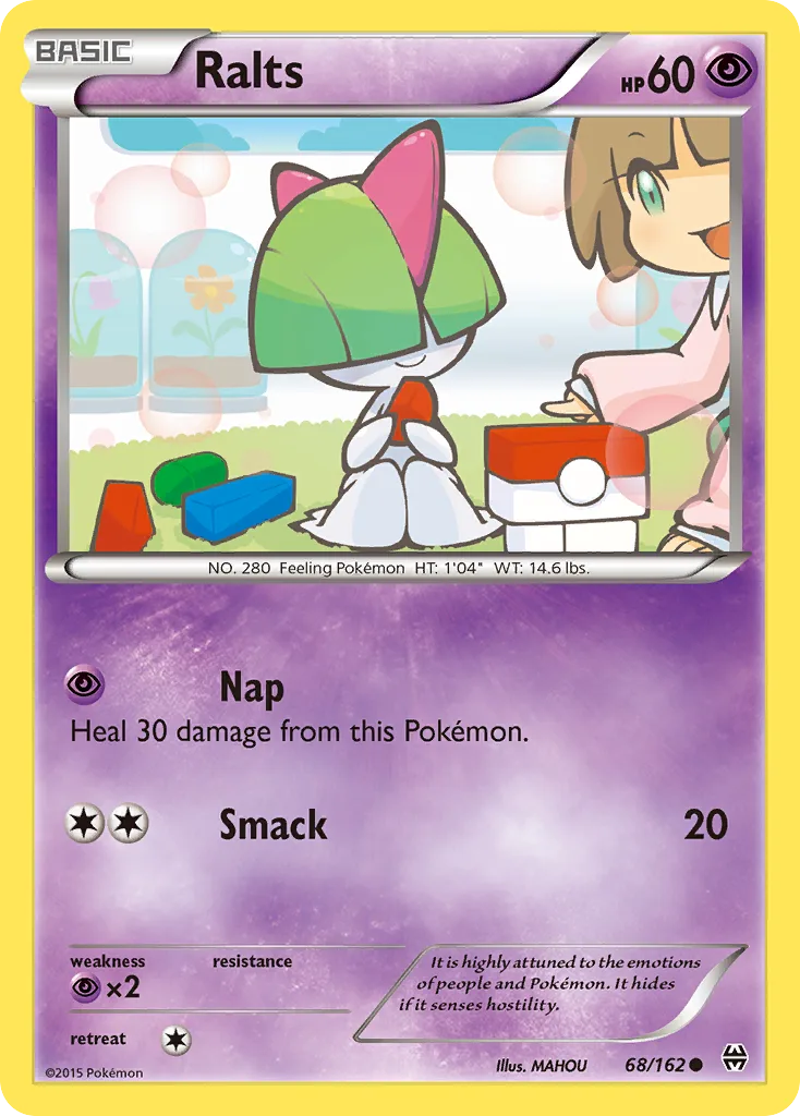 BREAKthrough Ralts card front, 68/162