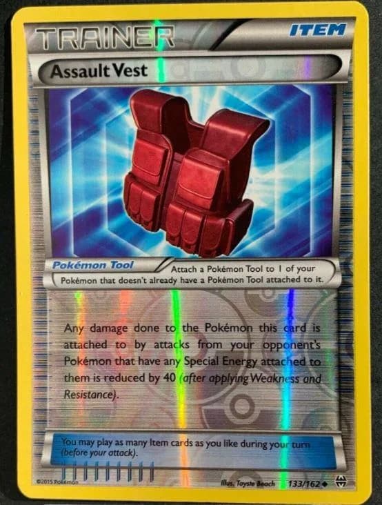 Assault Vest reverse holo card front, BREAKthrough 133/162