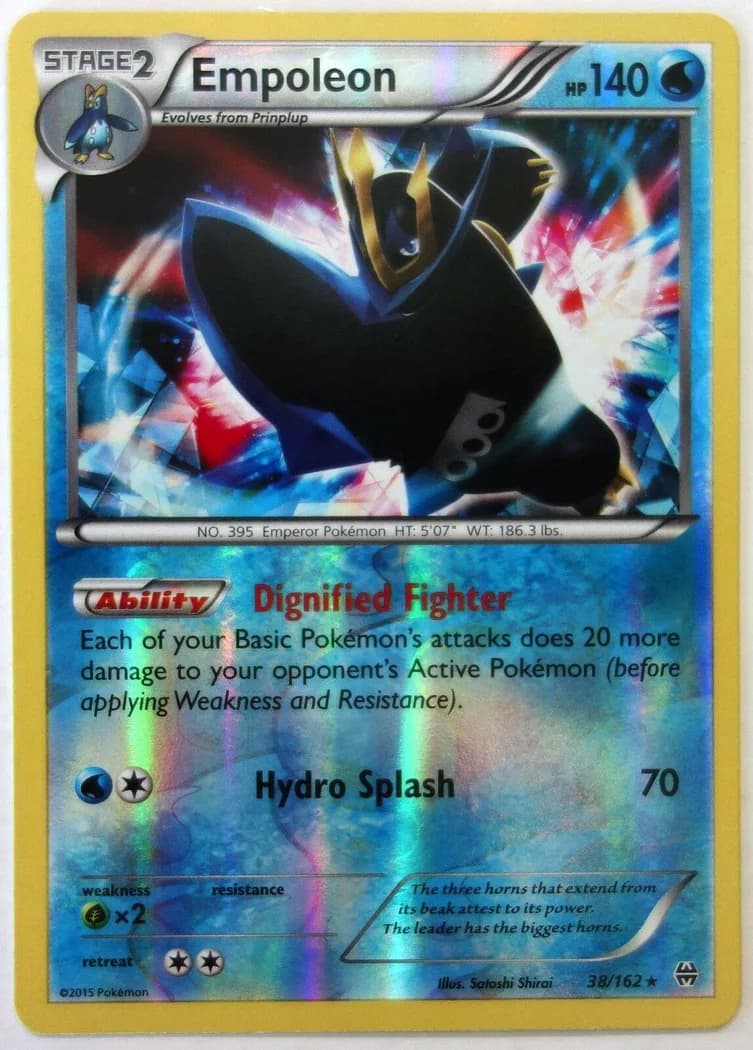 Empoleon reverse holo card front, BREAKthrough 38/162