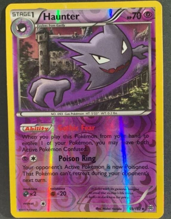Haunter reverse holo card front, BREAKthrough 59/162