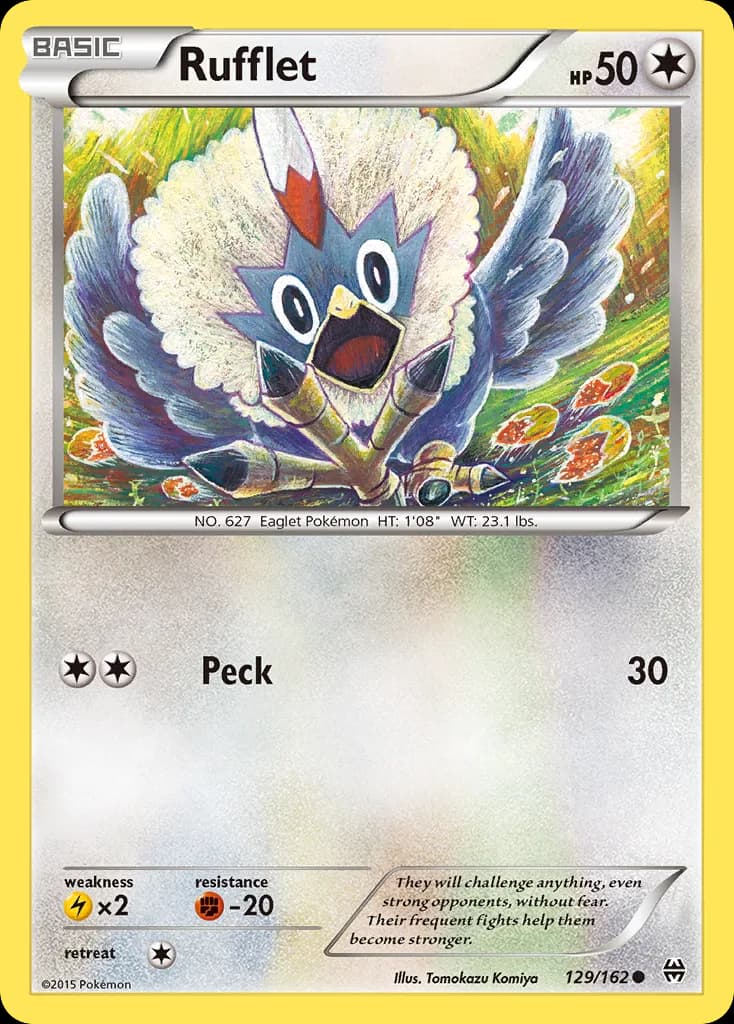 BREAKthrough Rufflet card front, 129/162