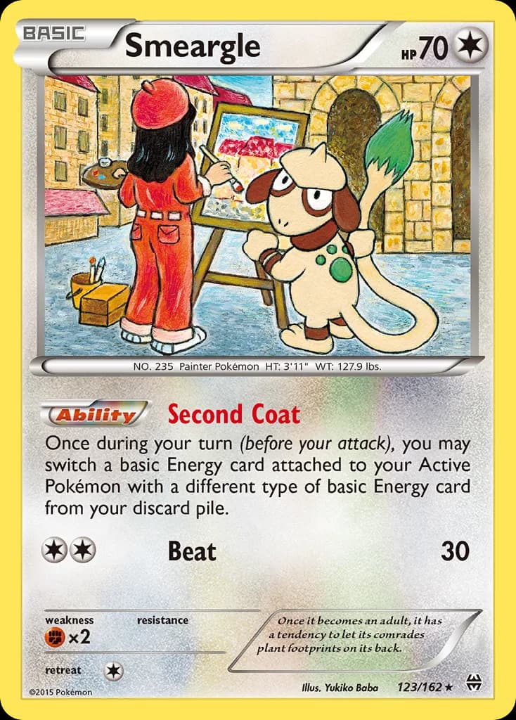 BREAKthrough Smeargle card front, 123/162