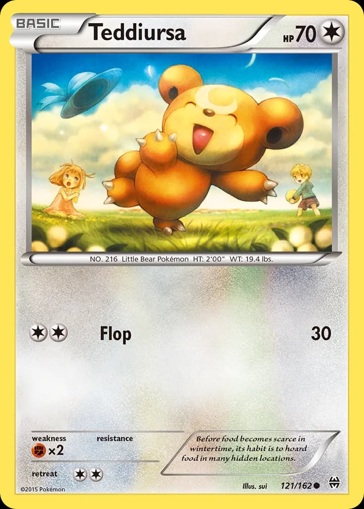 BREAKthrough Teddiursa card front, 121/162