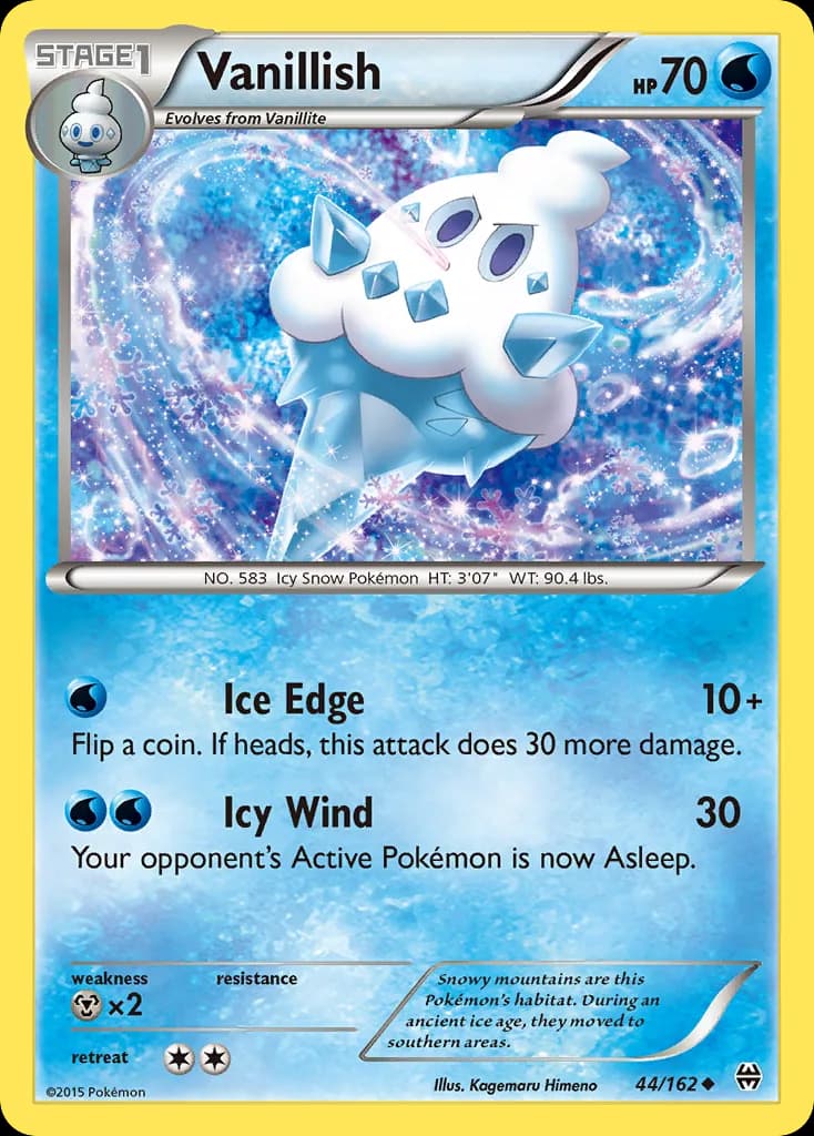 Vanillish, BREAKthrough 44/162, English non-holo base-card reference; reverse-holo finish is not shown