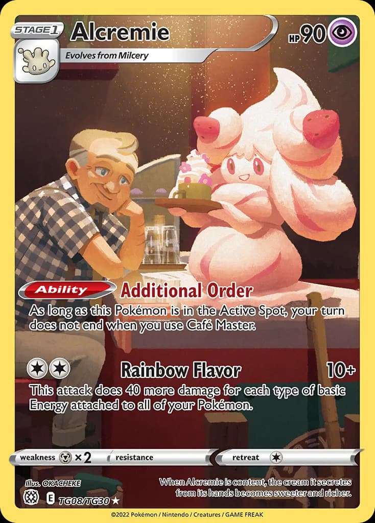 Brilliant Stars Alcremie card front, TG08/TG30