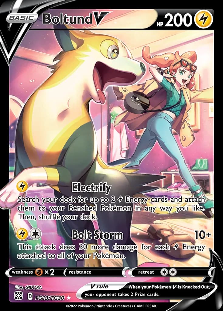 Brilliant Stars Boltund V card front, TG13/TG30