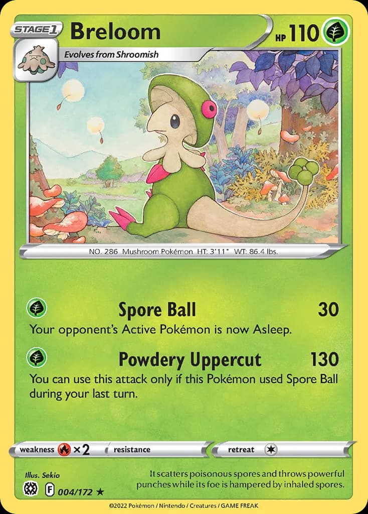 Brilliant Stars Breloom card front, 4/172