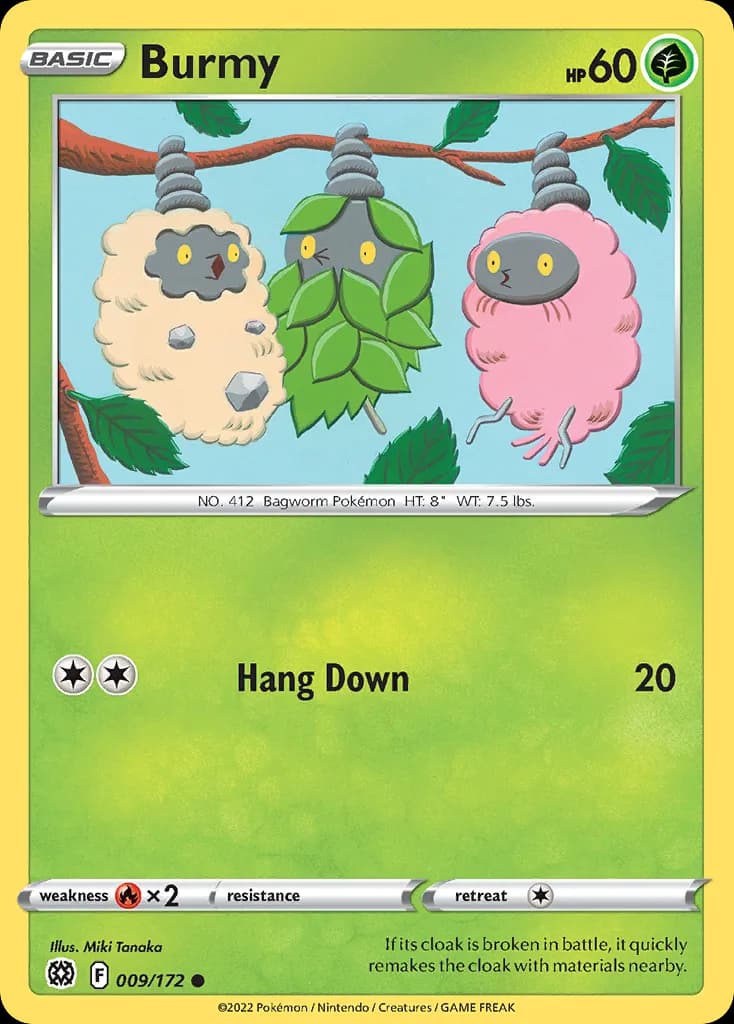Brilliant Stars Burmy card front, 9/172