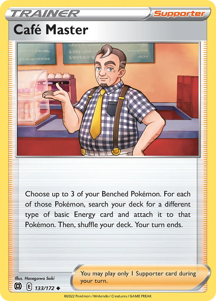Brilliant Stars Café Master card front, 133/172