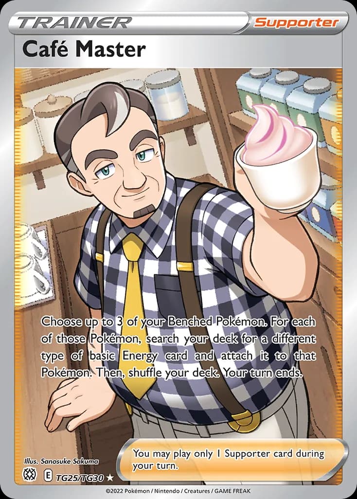 Brilliant Stars Café Master card front, TG25/TG30