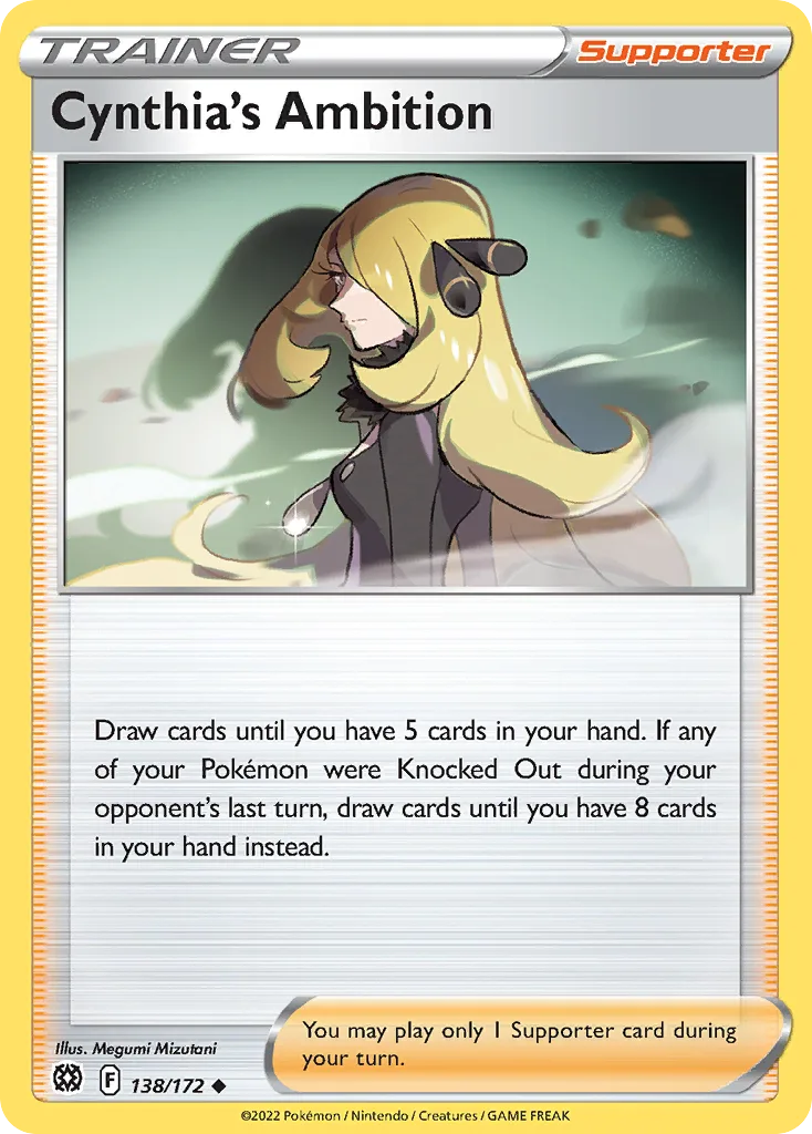 Brilliant Stars Cynthia's Ambition card front, 138/172