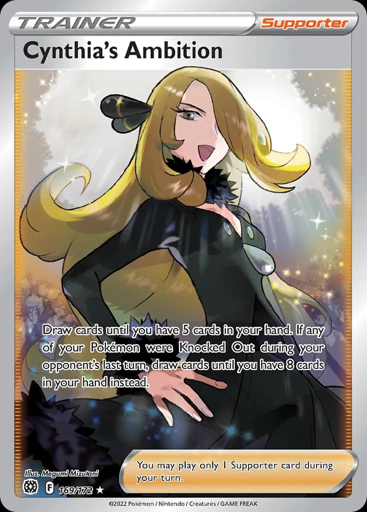 Brilliant Stars Cynthia's Ambition card front, 169/172