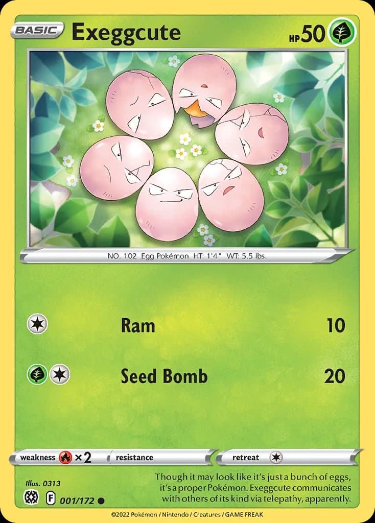 Brilliant Stars Exeggcute card front, 1/172