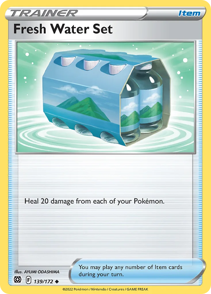 Brilliant Stars Fresh Water Set card front, 139/172