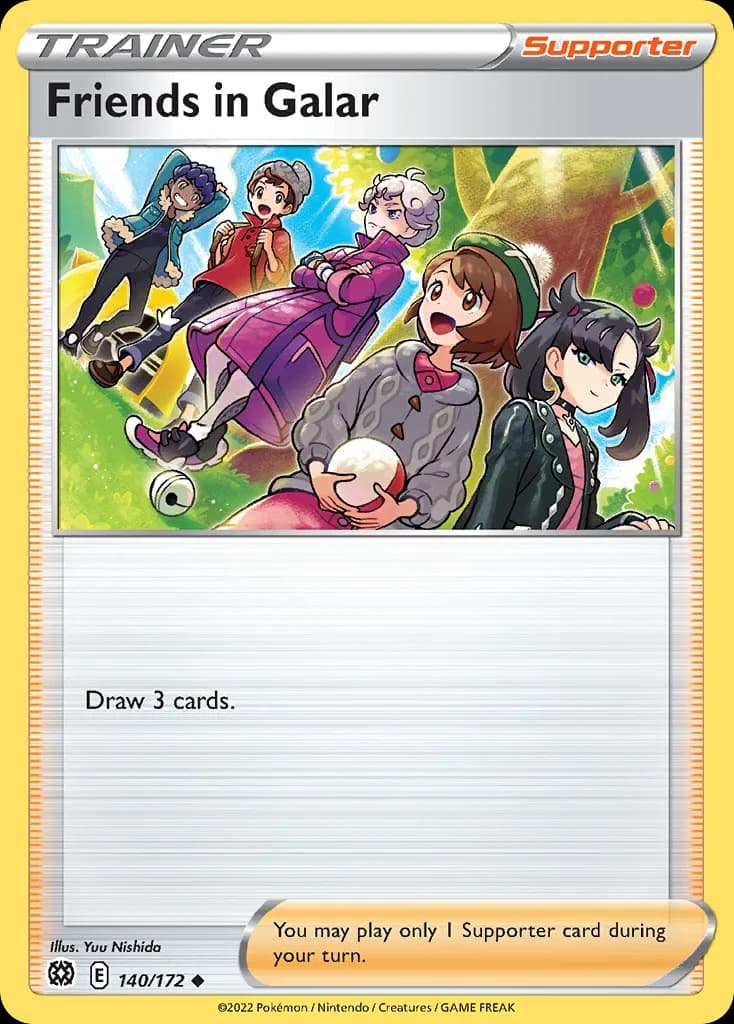 Brilliant Stars Friends in Galar card front, 140/172