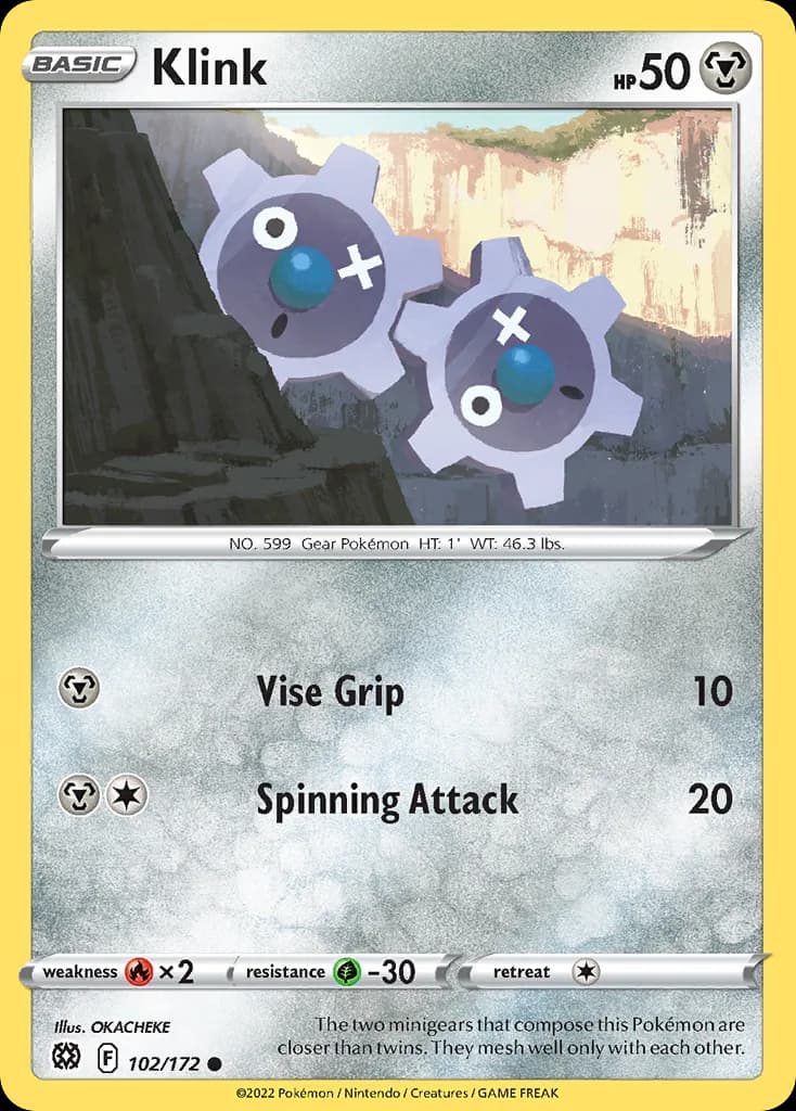 Brilliant Stars Klink card front, 102/172