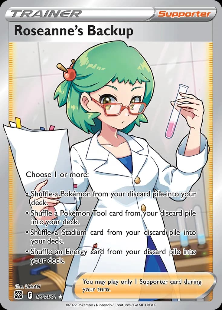 Brilliant Stars Roseanne's Backup card front, 172/172