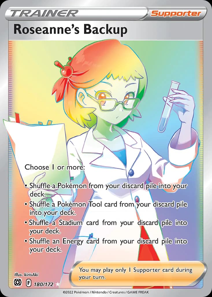 Brilliant Stars Roseanne's Backup card front, 180/172