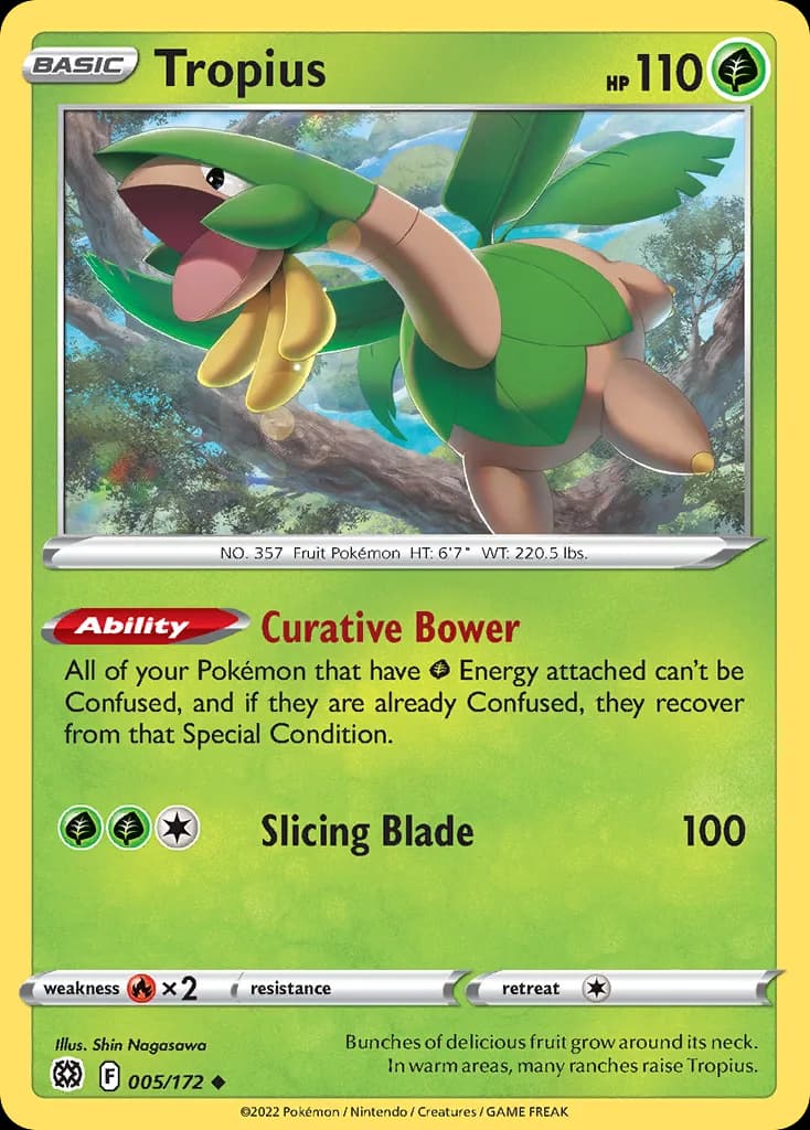 Brilliant Stars Tropius card front, 5/172