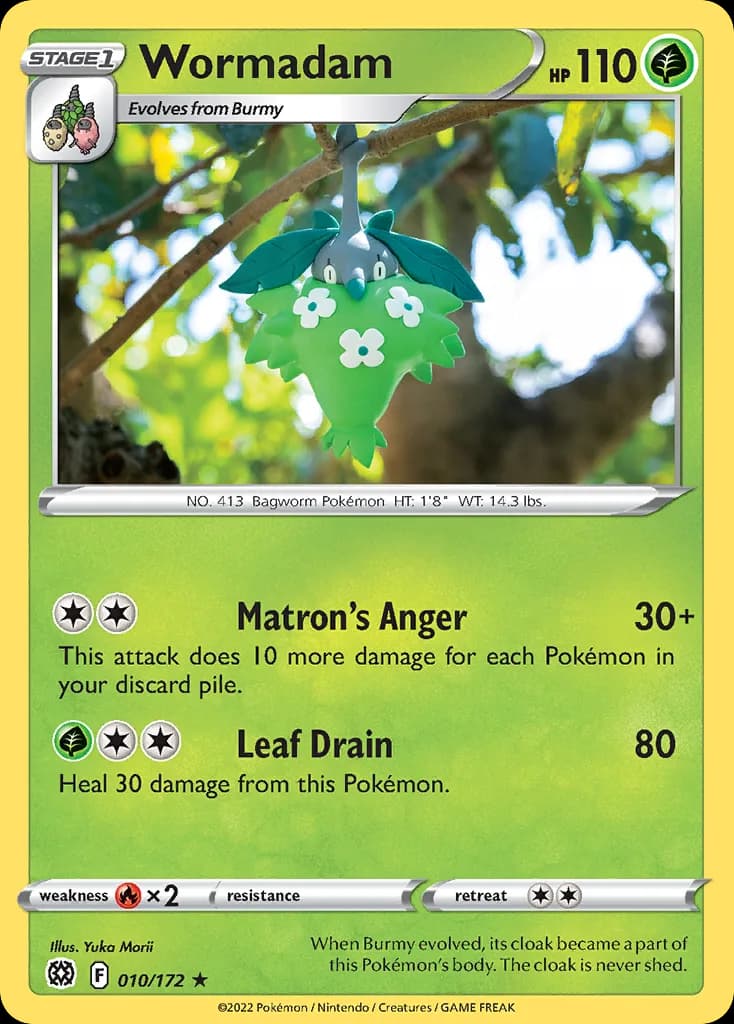 Brilliant Stars Wormadam card front, 10/172