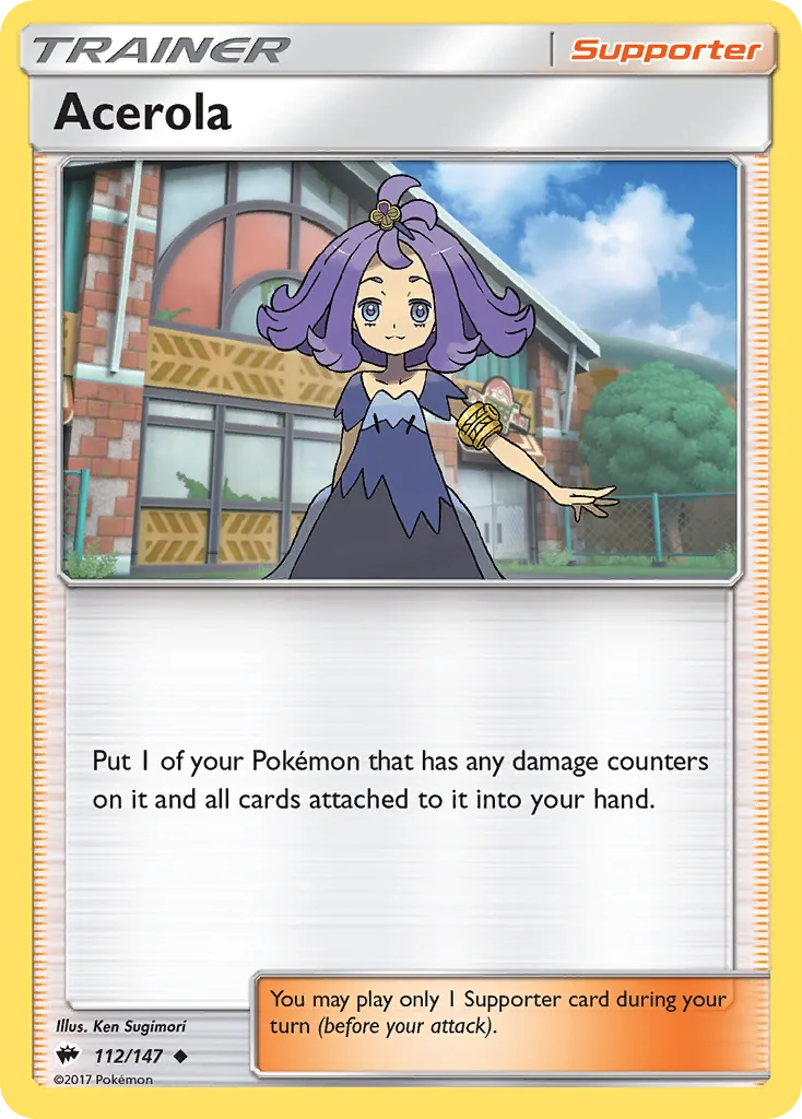 Burning Shadows Acerola card front, 112/147