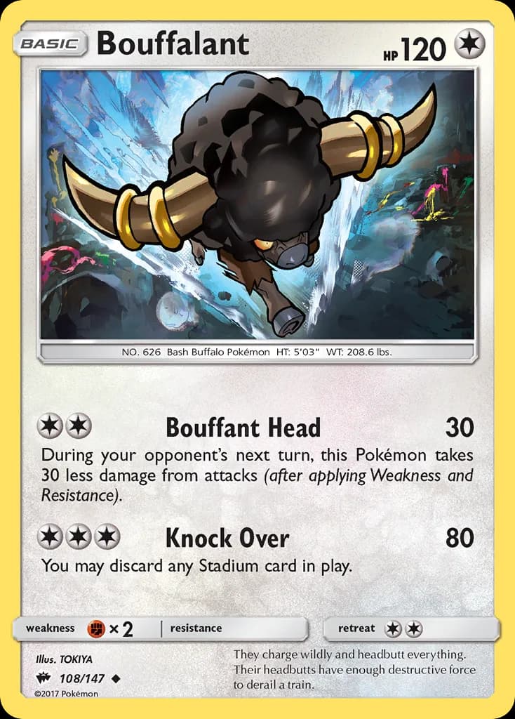 Burning Shadows Bouffalant card front, 108/147