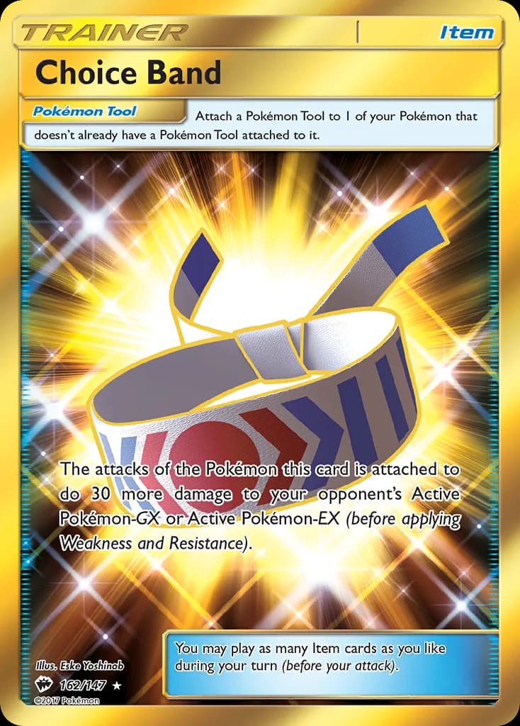 Burning Shadows Choice Band card front, 162/147
