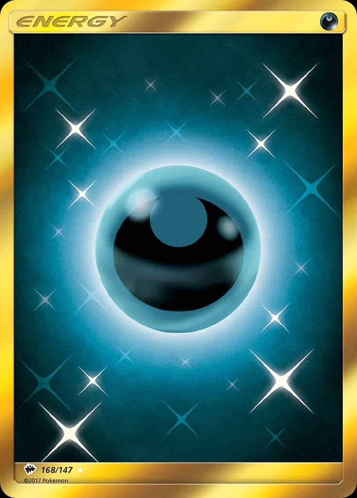 Burning Shadows Darkness Energy card front, 168/147