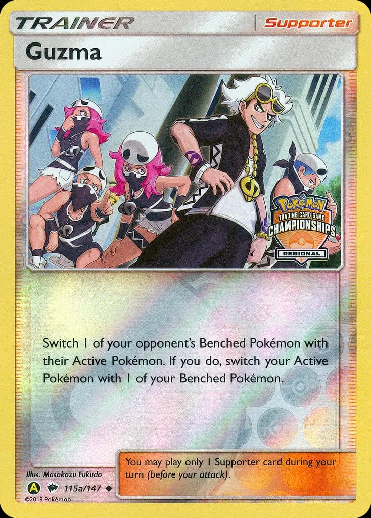 Burning Shadows Guzma card front, 115a/147